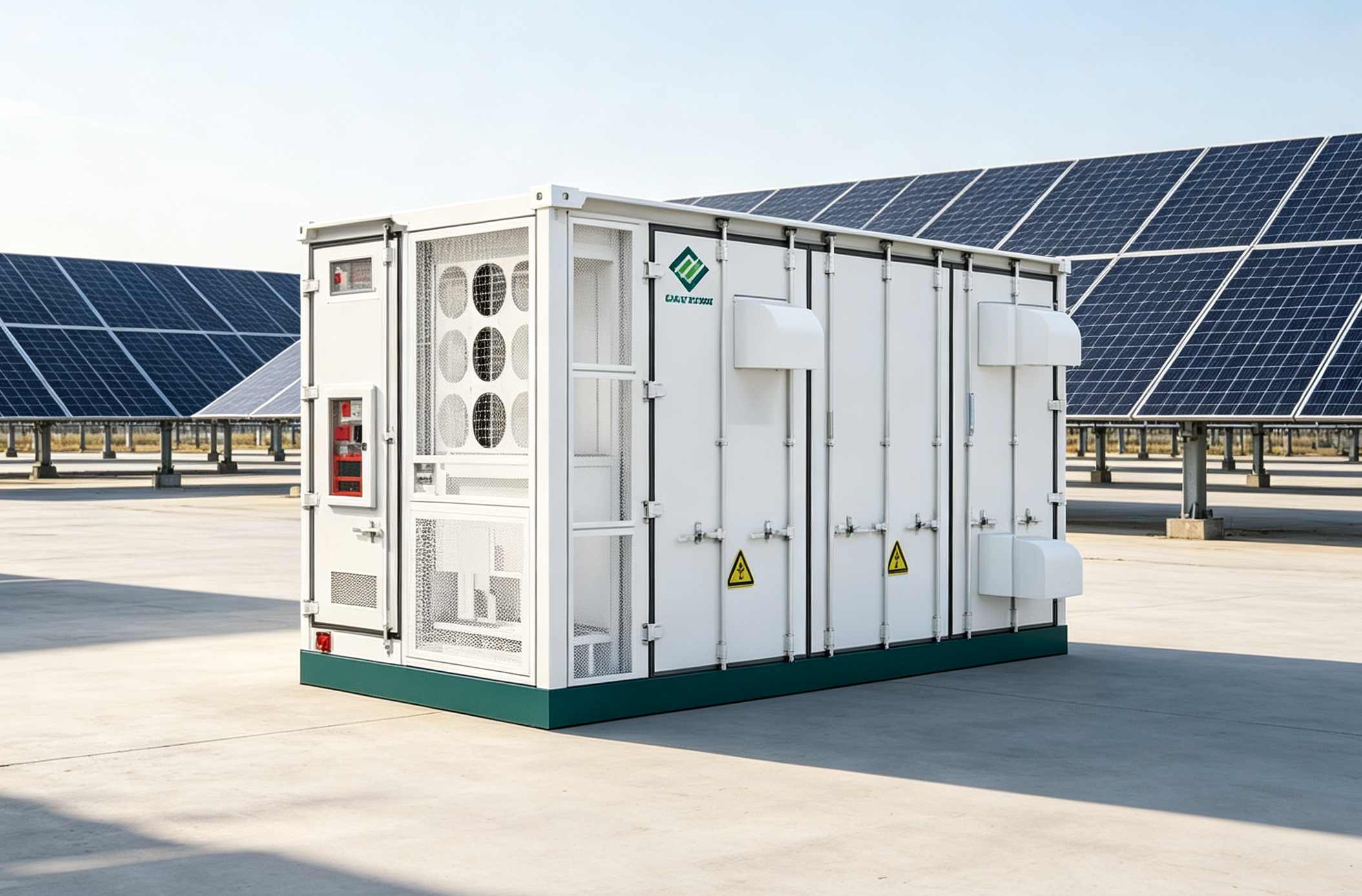 liquid cooled storage container for solar